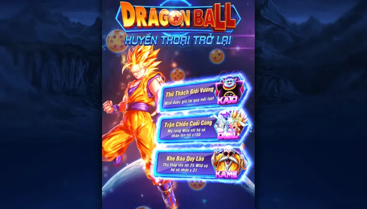 Nổ Hũ Dragon Ball Tại RikBet Trải Nghiệm Săn Thưởng Cùng Các Chiến Binh Huyền Thoại
