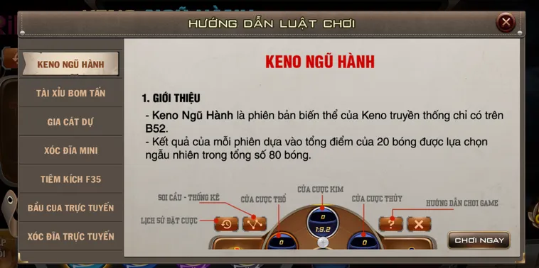 Keno Mini Tại RikBet Bùng Nổ Giải Thưởng Lớn Hấp Dẫn Nhất