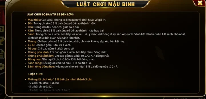 Mậu Binh Tại RikBet Trải Nghiệm Đỉnh Cao Với Tỷ Lệ Ăn Thưởng Hấp Dẫn