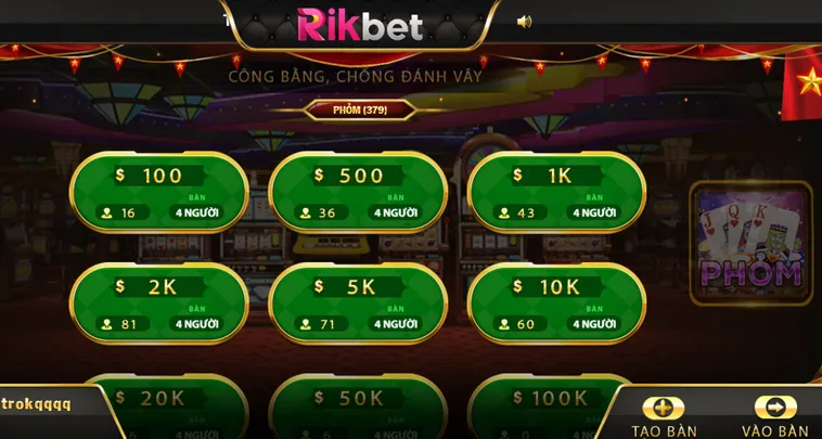Phỏm Tại RikBet Trải Nghiệm Bài Đỉnh Cao Với Cơ Hội Làm Giàu Nhanh Chóng