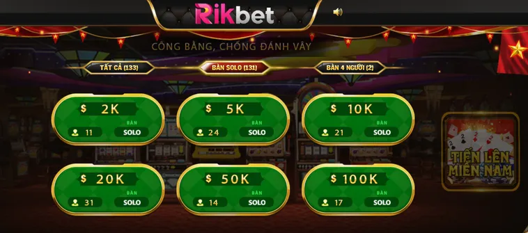 Tiến Lên Miền Nam Tại RikBet Trải Nghiệm Bài Đỉnh Cao Với Nhịp Độ Siêu Nhanh